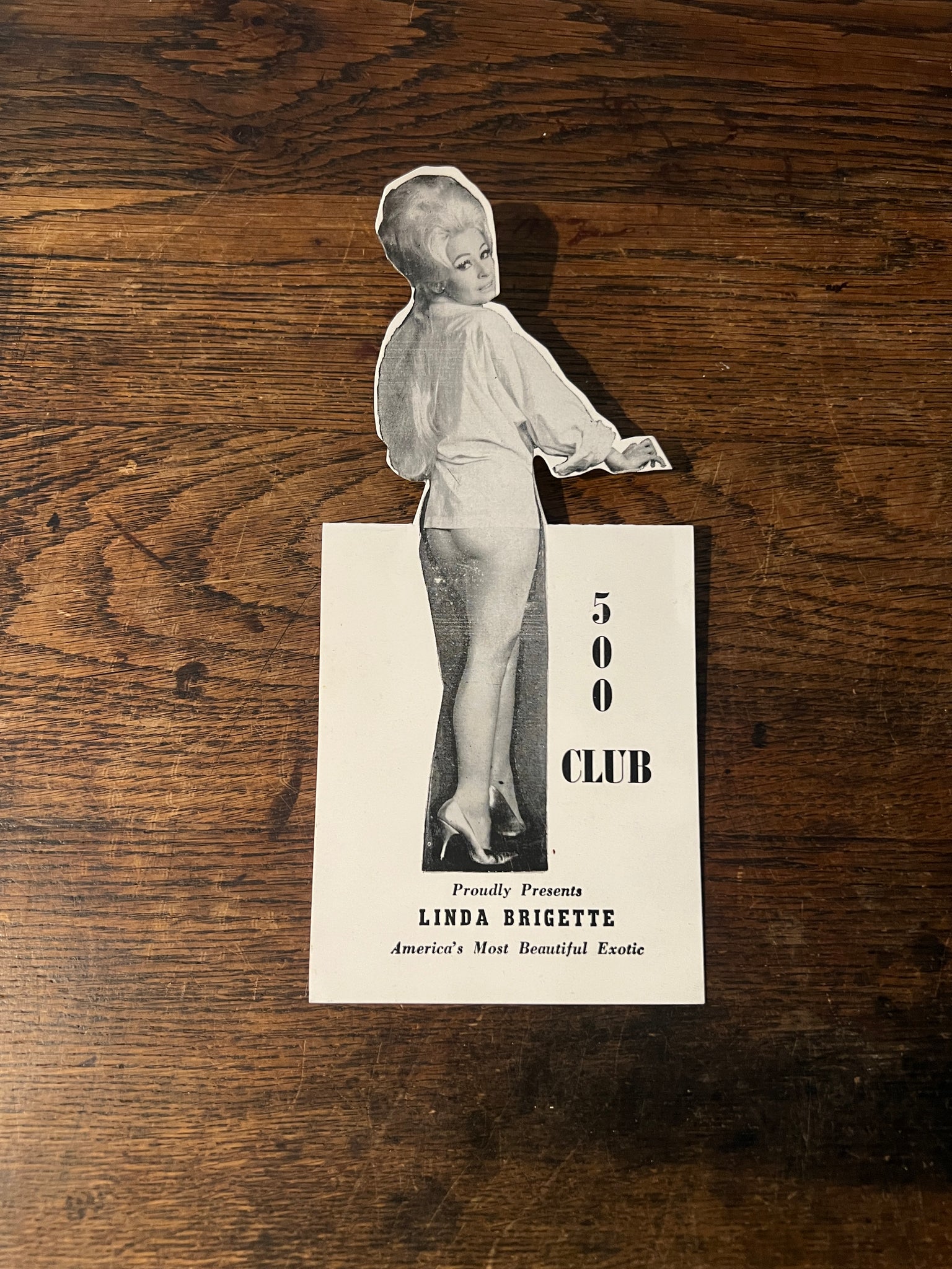 Linda Brigette 500 Club Table Card