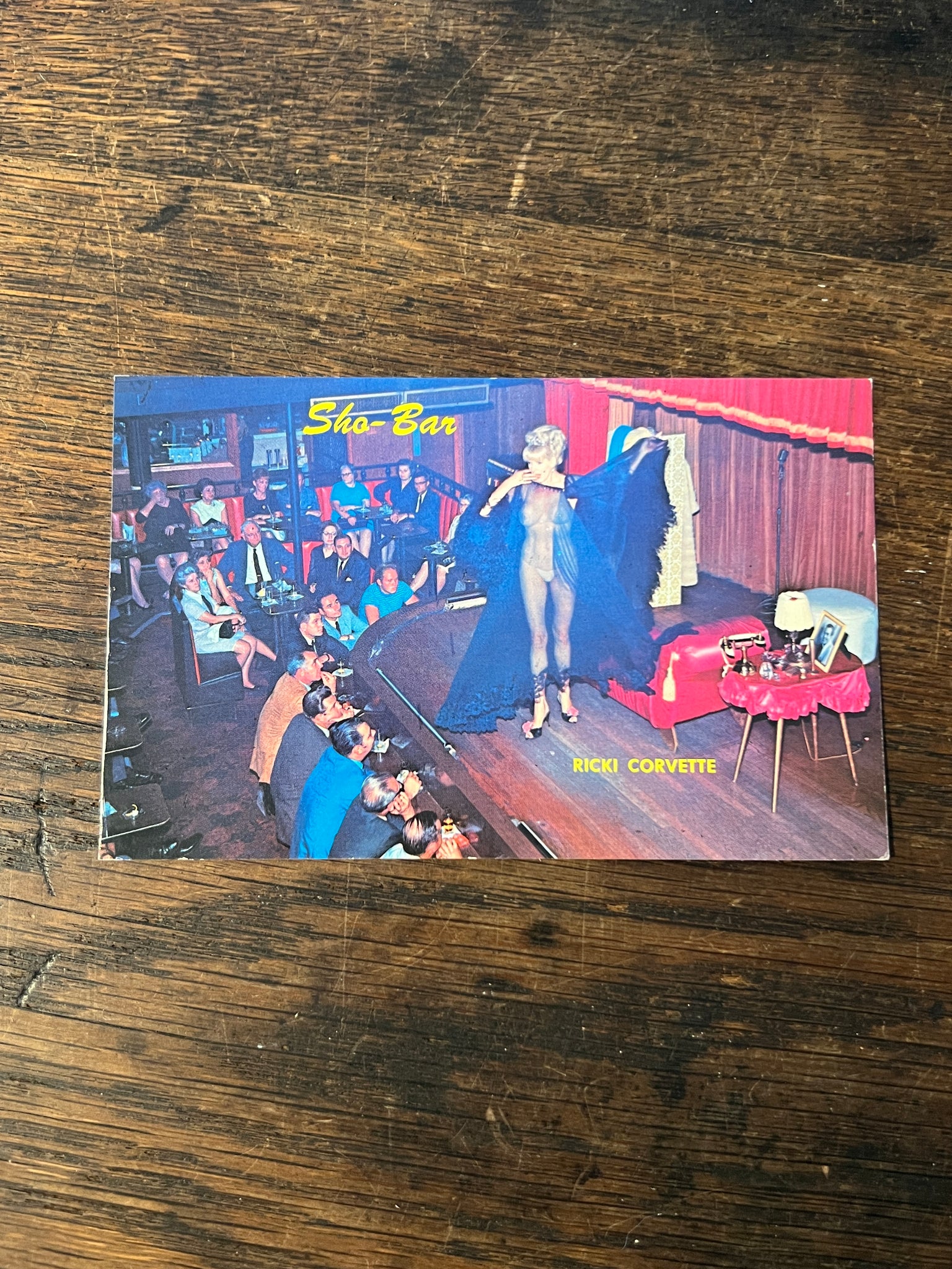 sho-bar ricki corvette post card