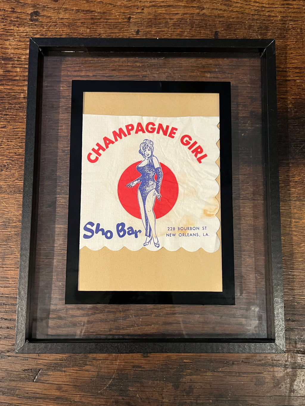 Champagne Girl - Sho Bar Napkin