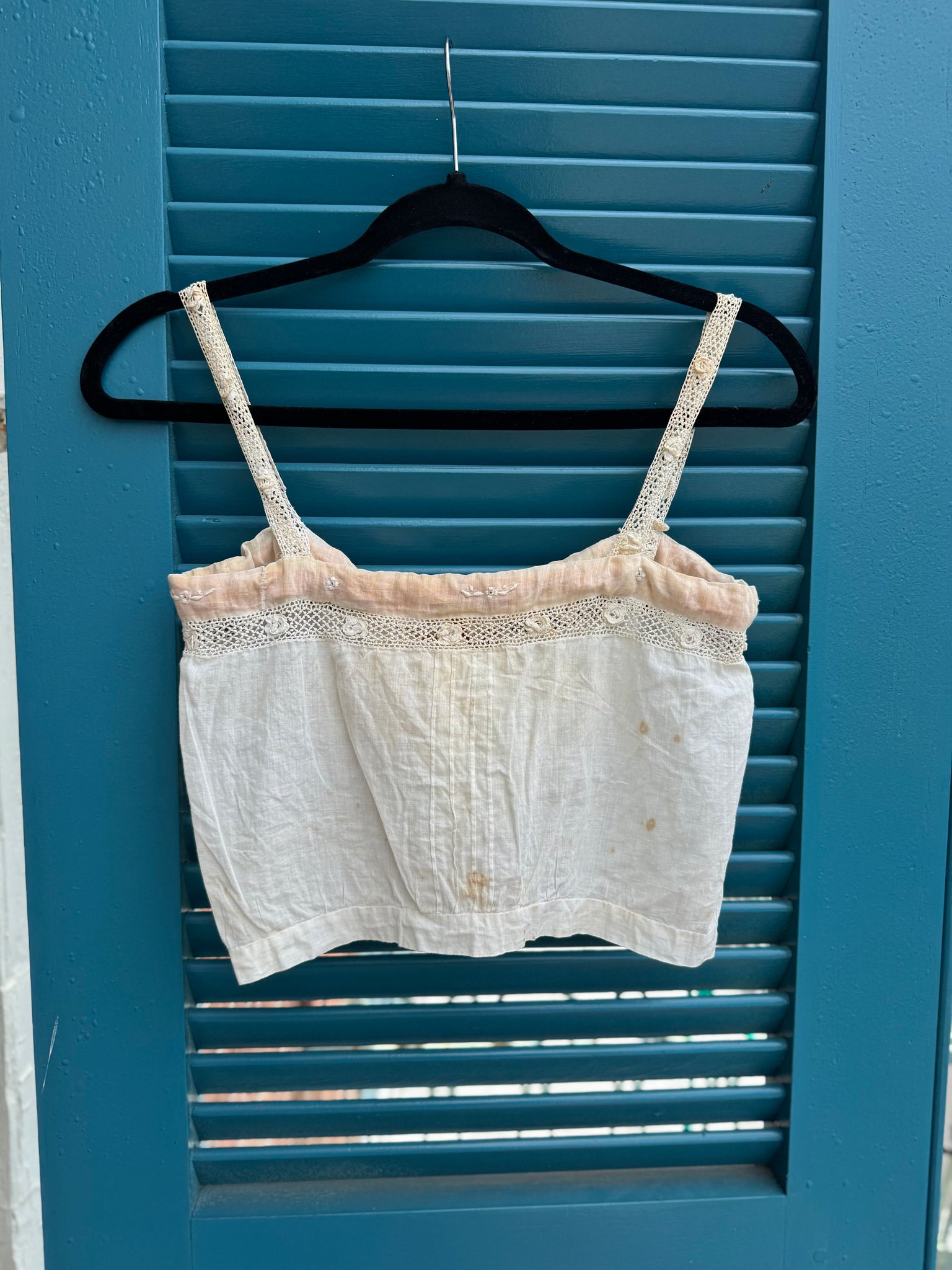 Edwardian Top with Pink Ribbon Trim