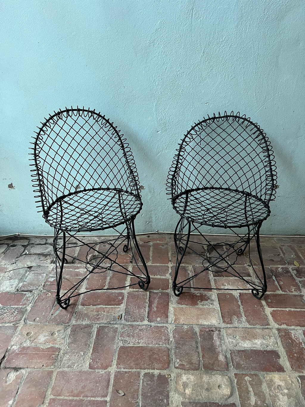 victorian wire chairs