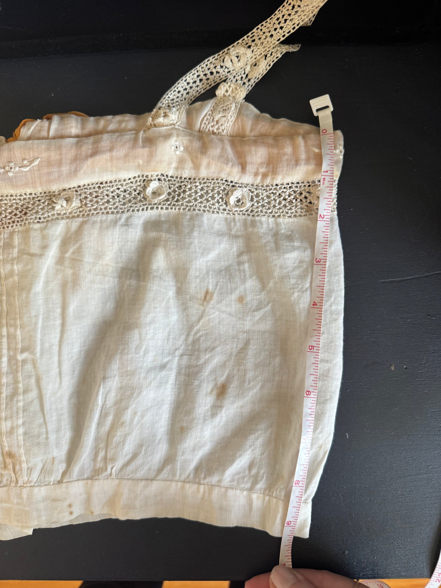 Edwardian Top with Marigold Ribbon Trim