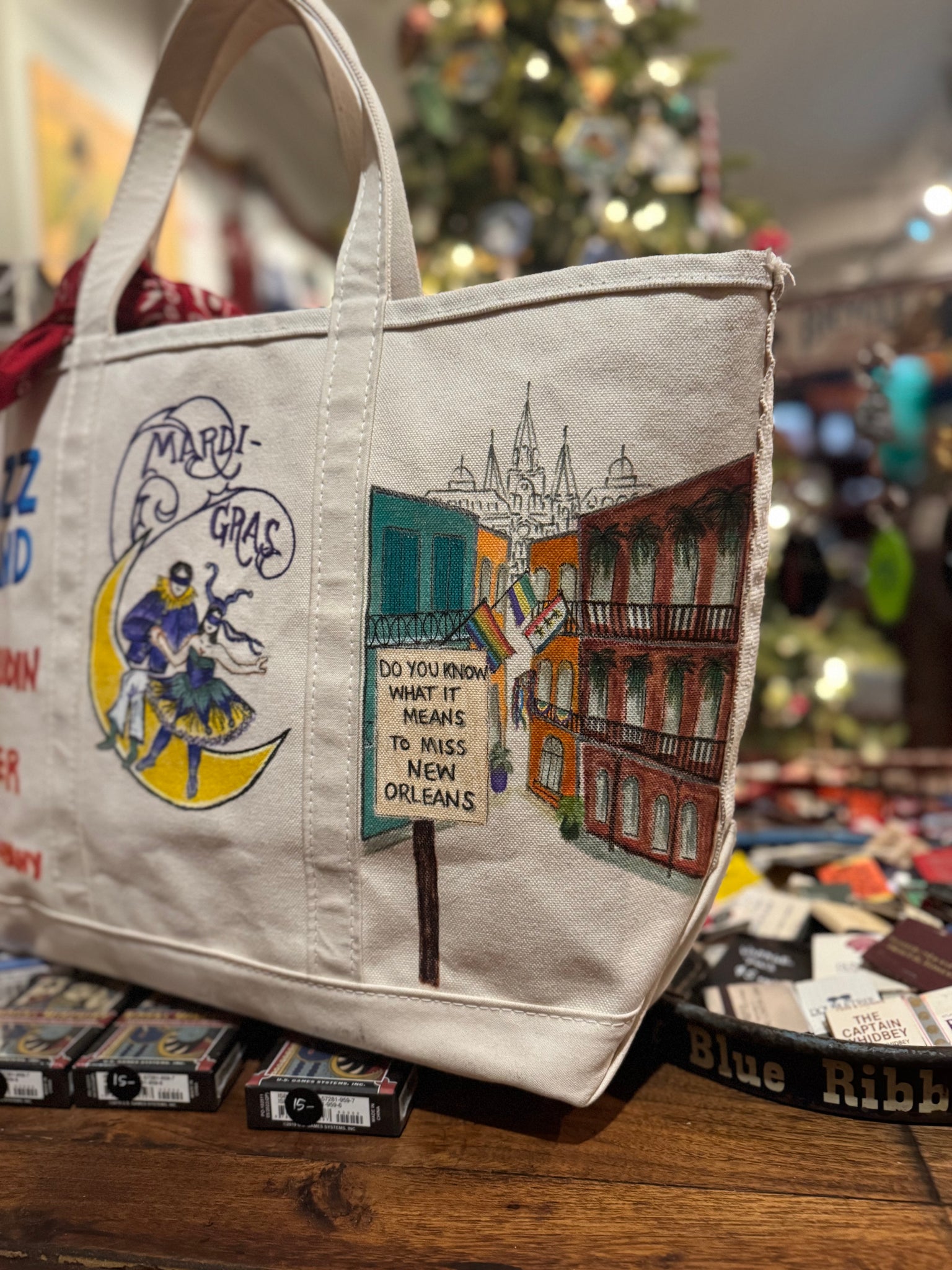 Hand Drawn Bag: Vintage LL Bean Boat & Tote