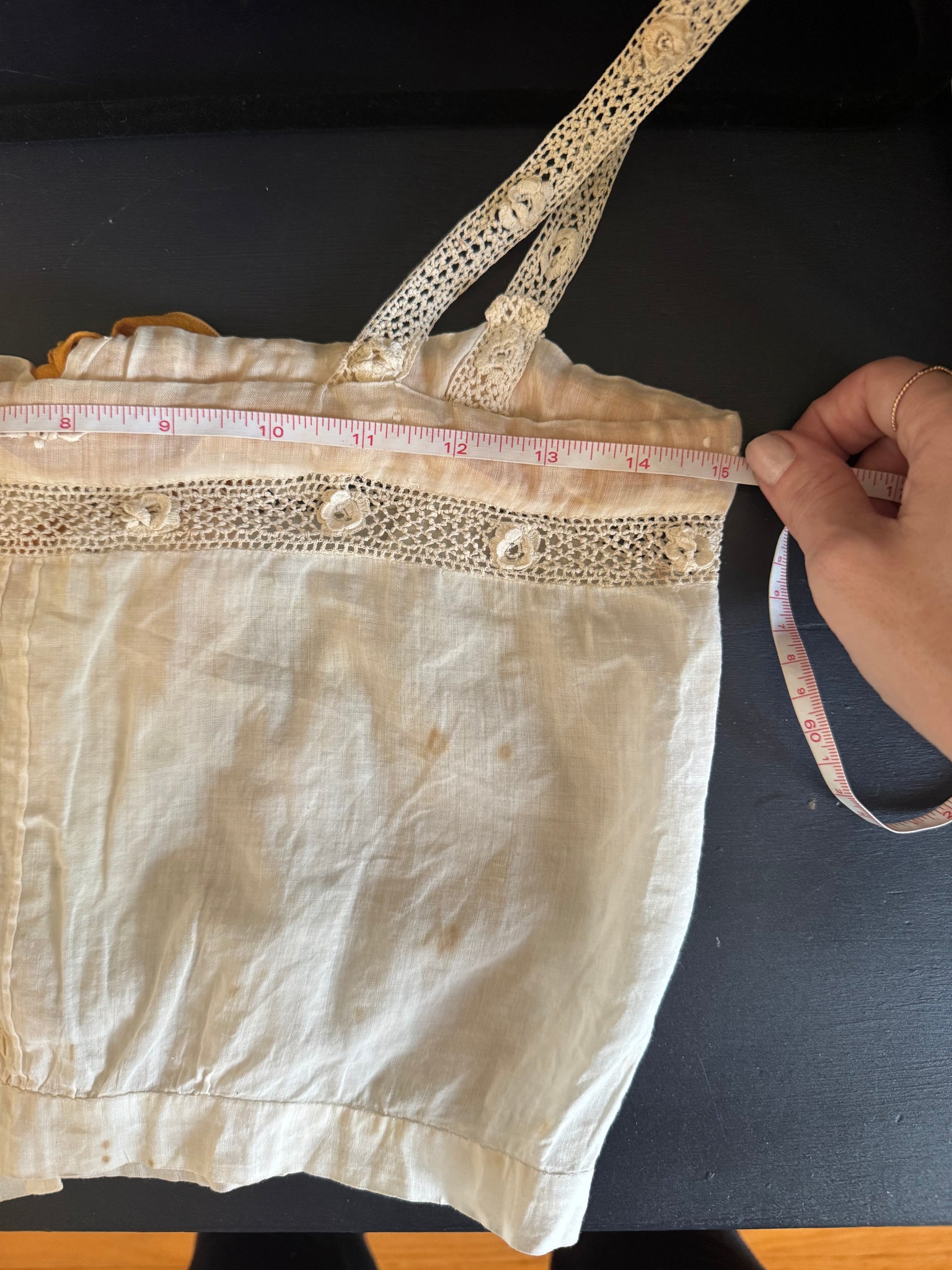 Edwardian Top with Marigold Ribbon Trim