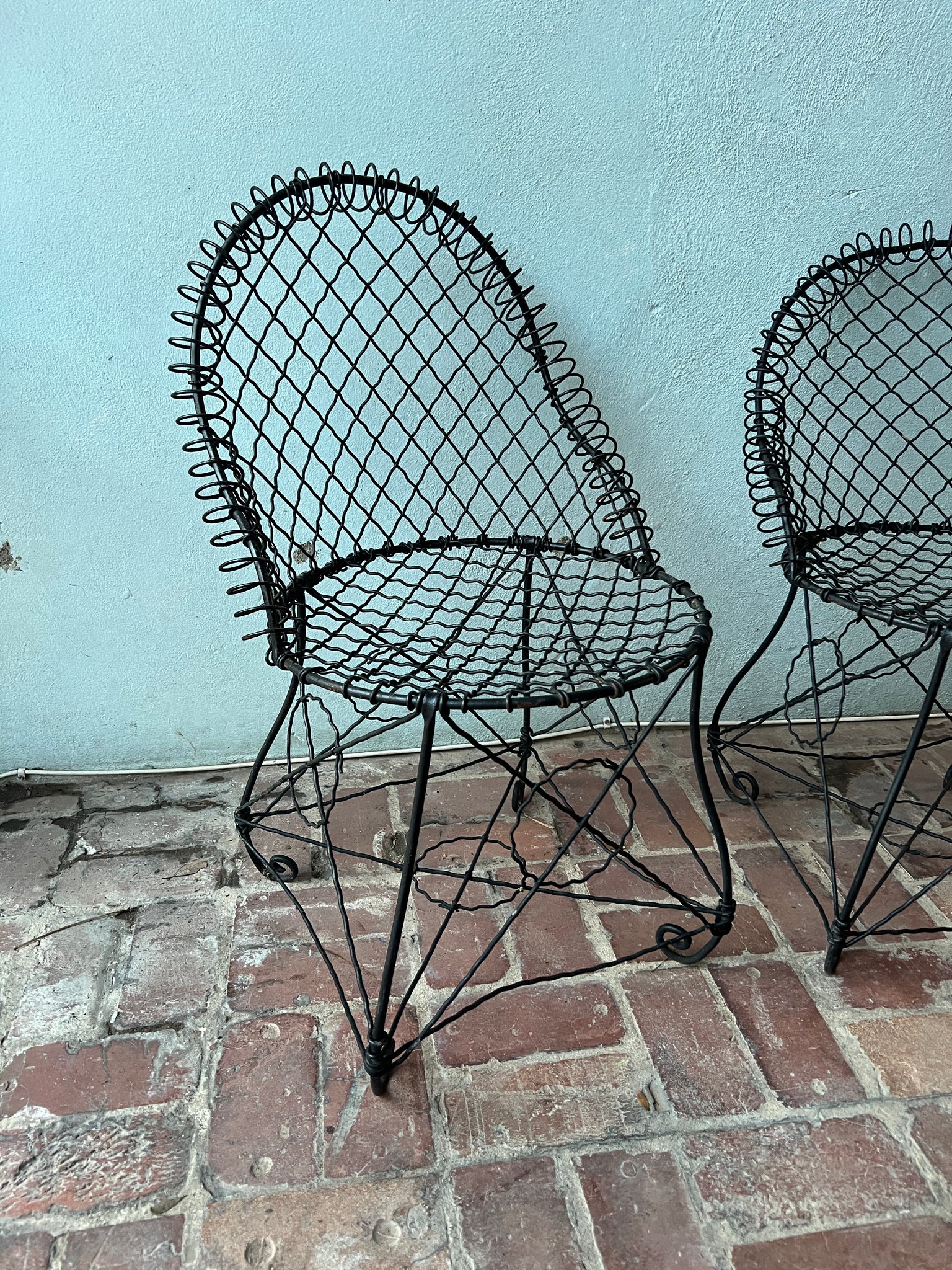 victorian wire chairs