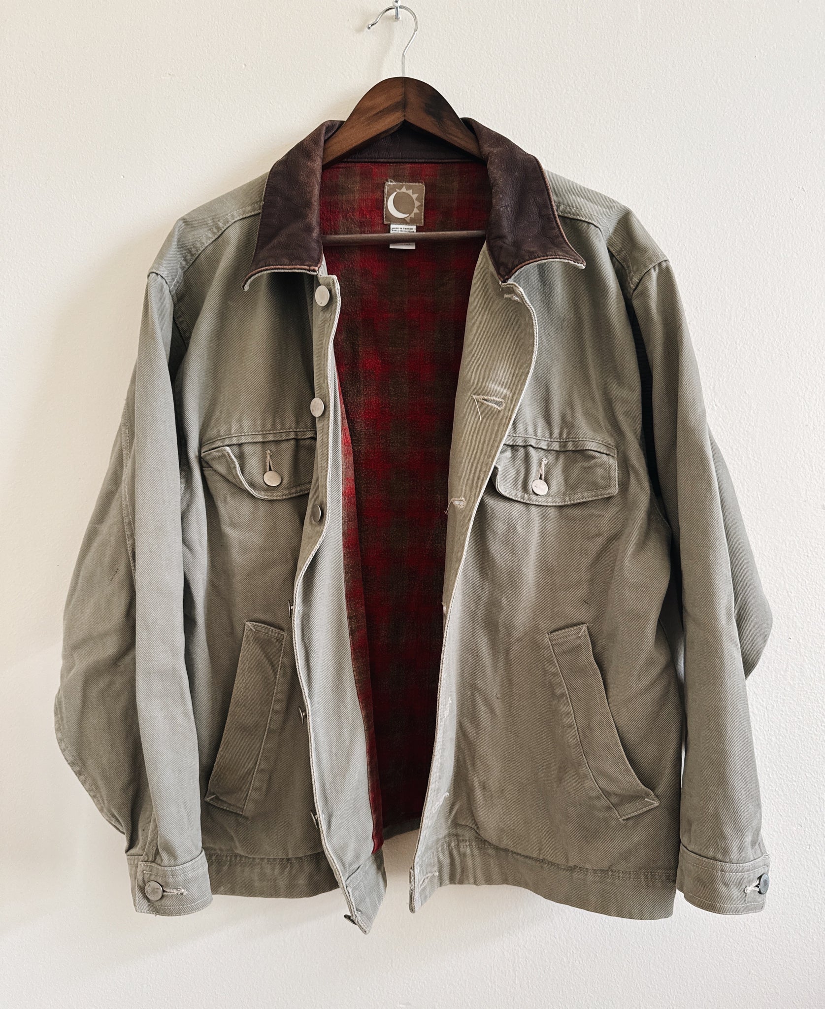 Custom Hand Drawn Jacket: Vintage Marlboro Chore Coat