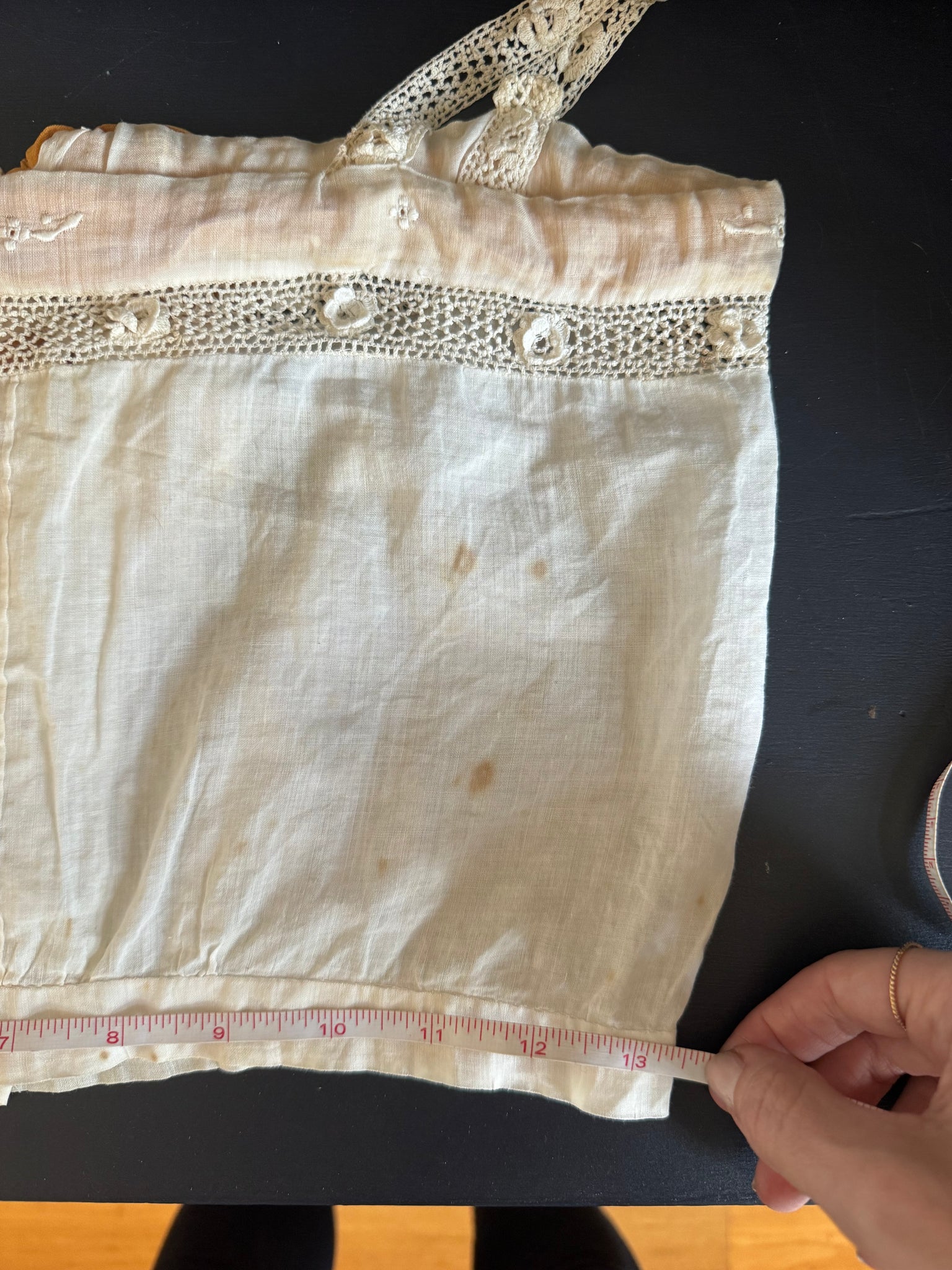 Edwardian Top with Marigold Ribbon Trim