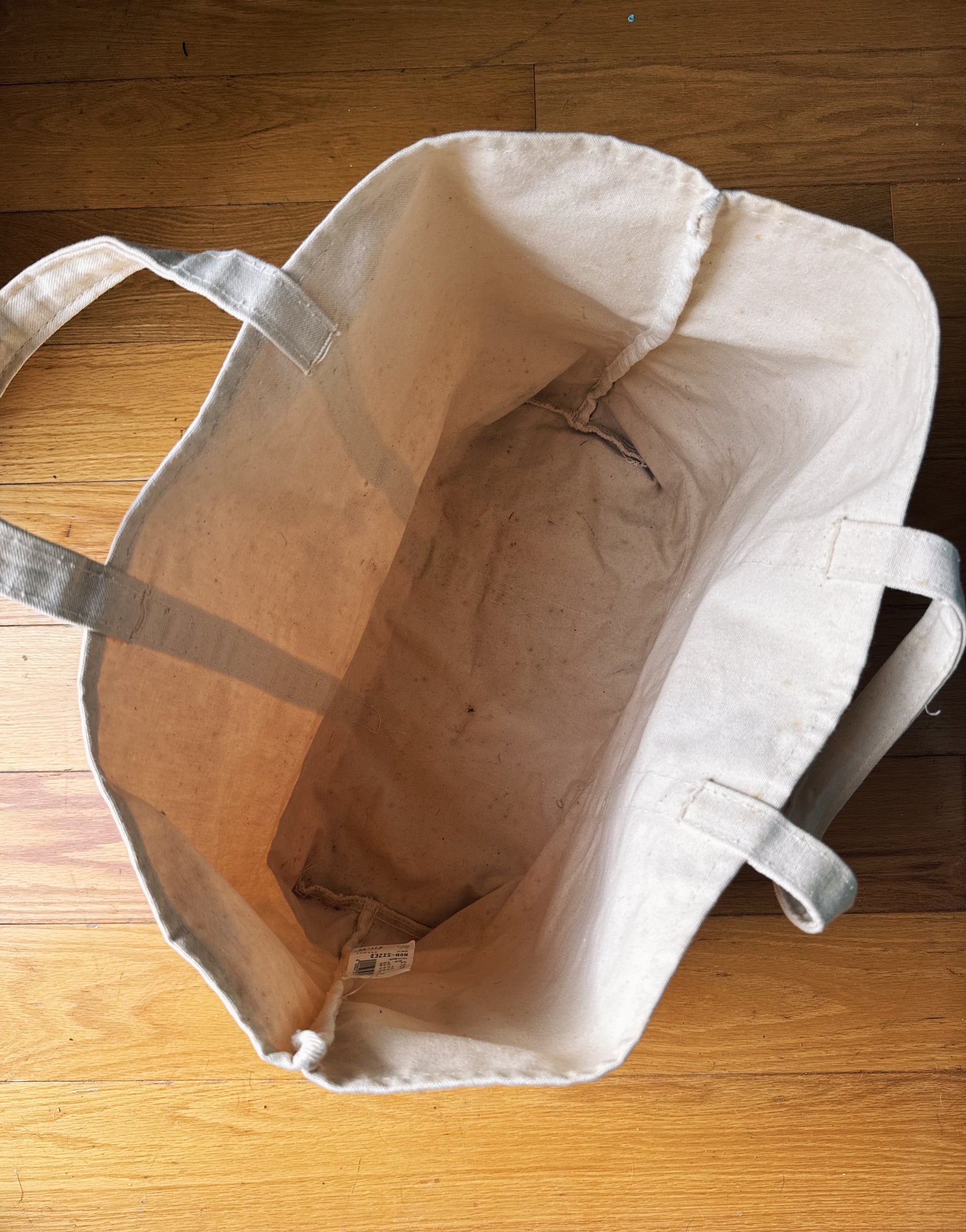 Custom Hand Drawn Bag: Vintage Coal Tote