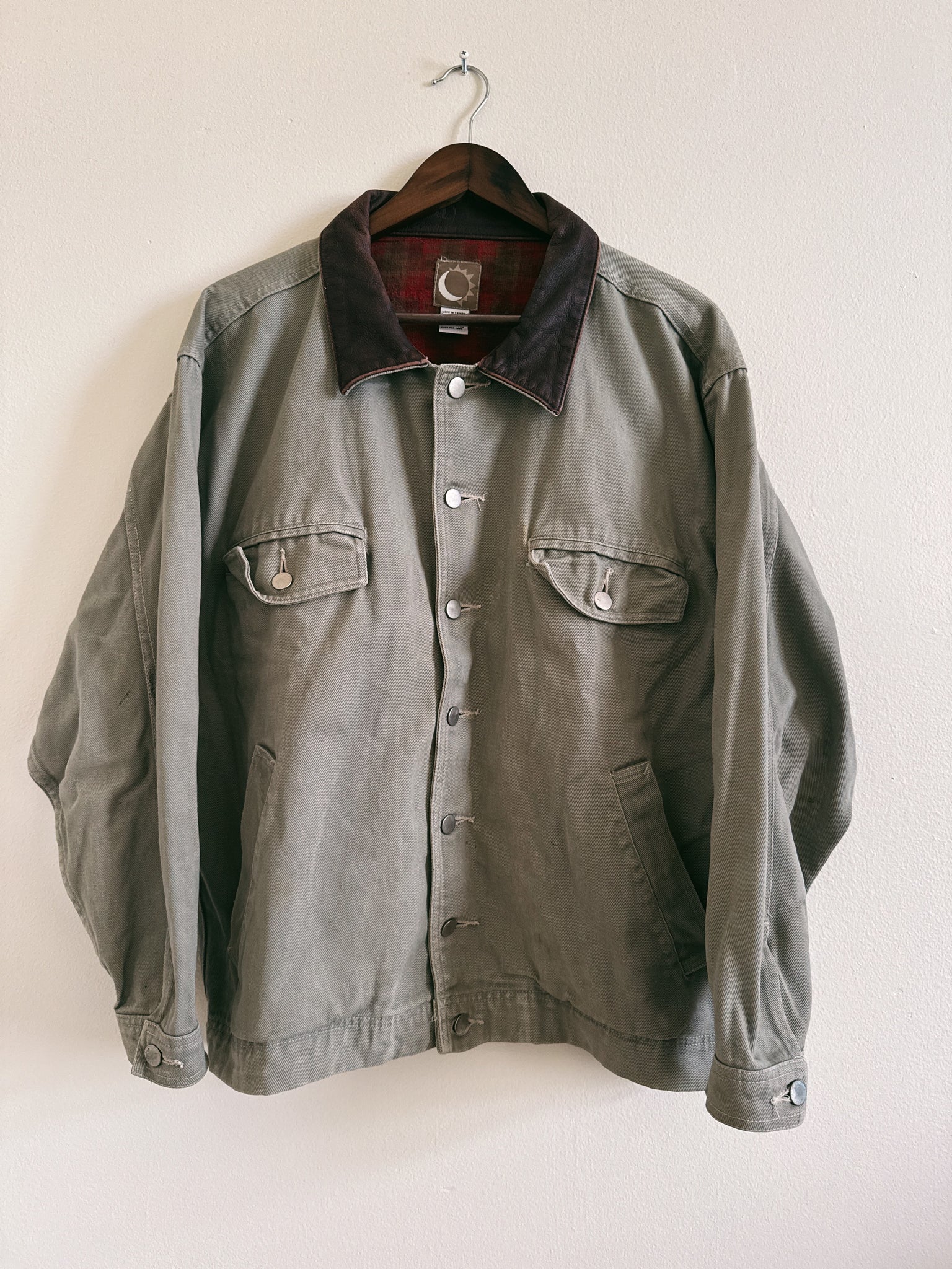 Custom Hand Drawn Jacket: Vintage Marlboro Chore Coat