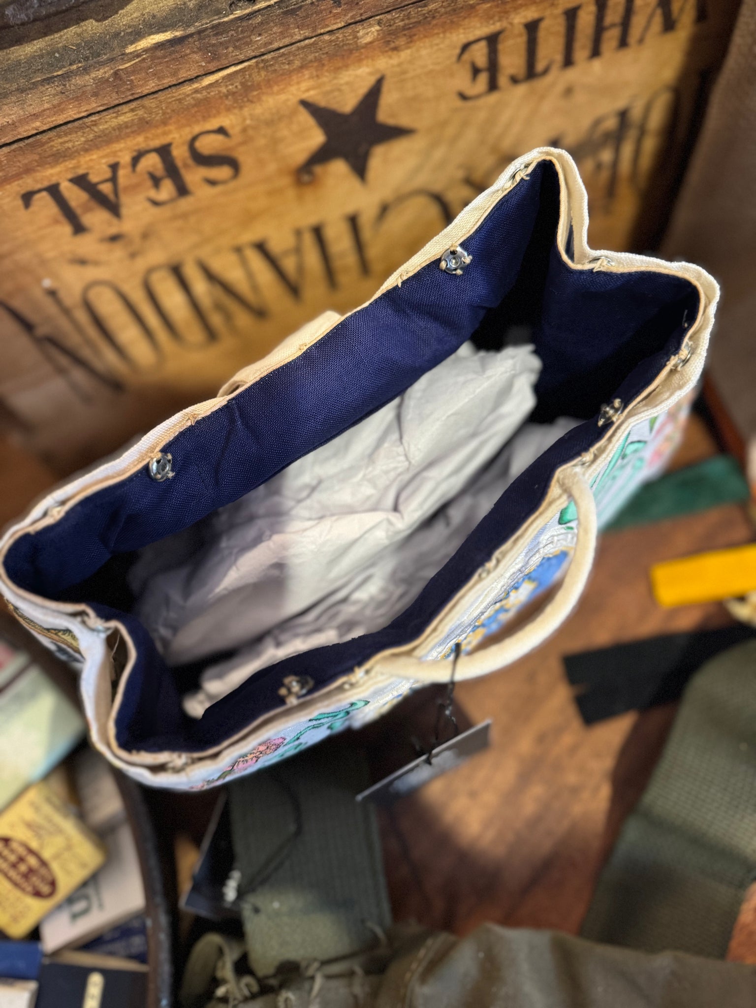 Hand Drawn Art Deco Style Antique Bag (SOLD)