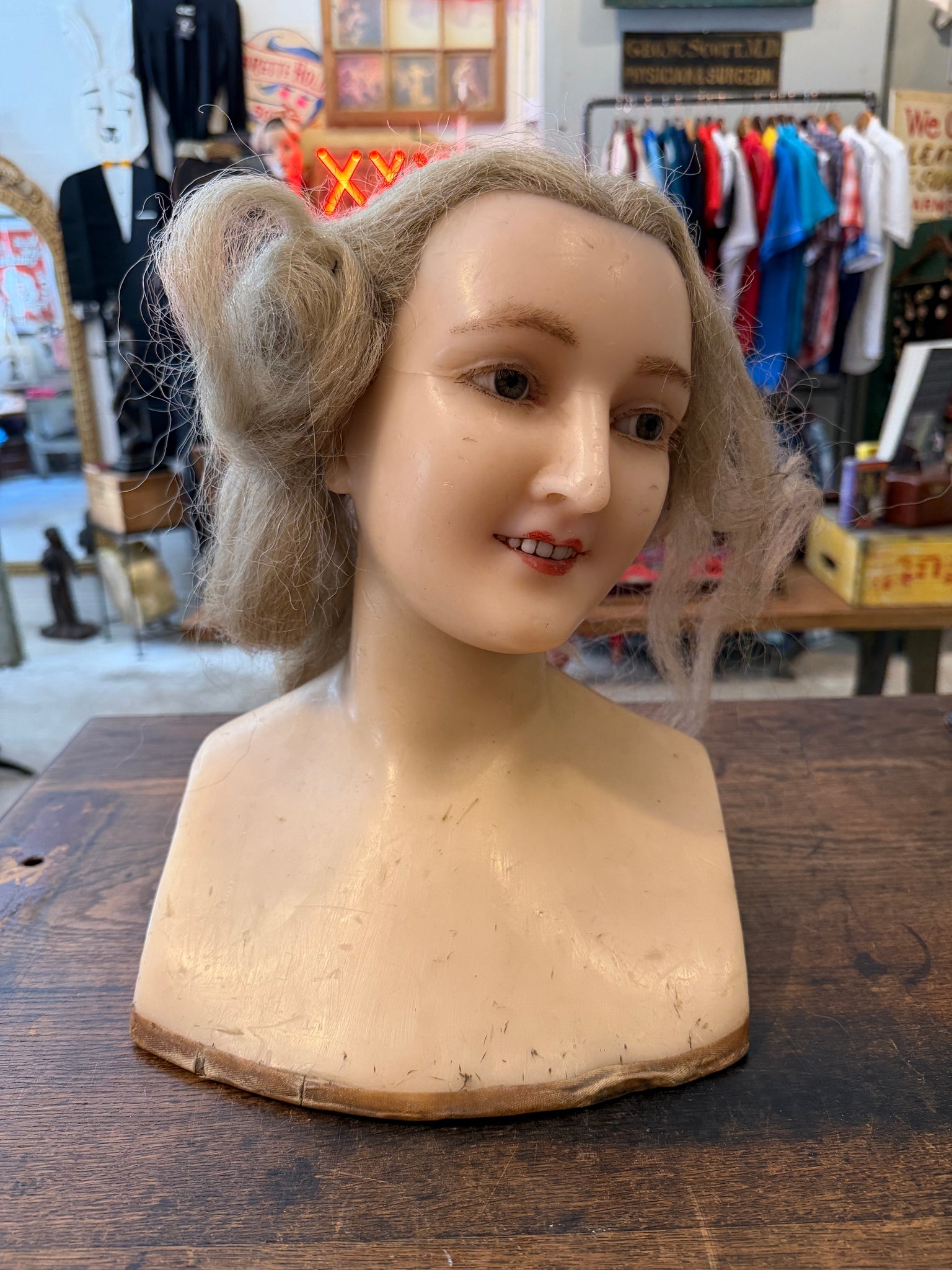 Wax Mannequin Head