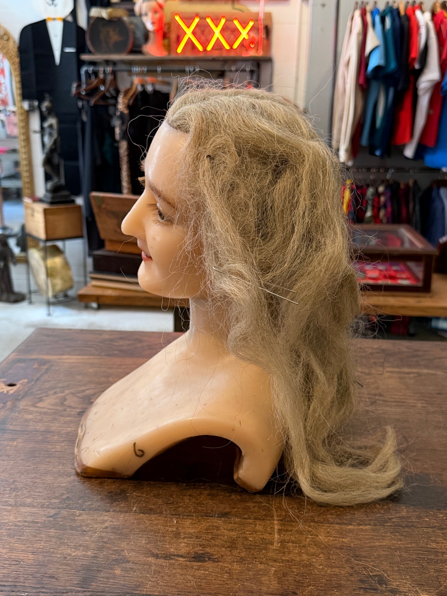 Wax Mannequin Head