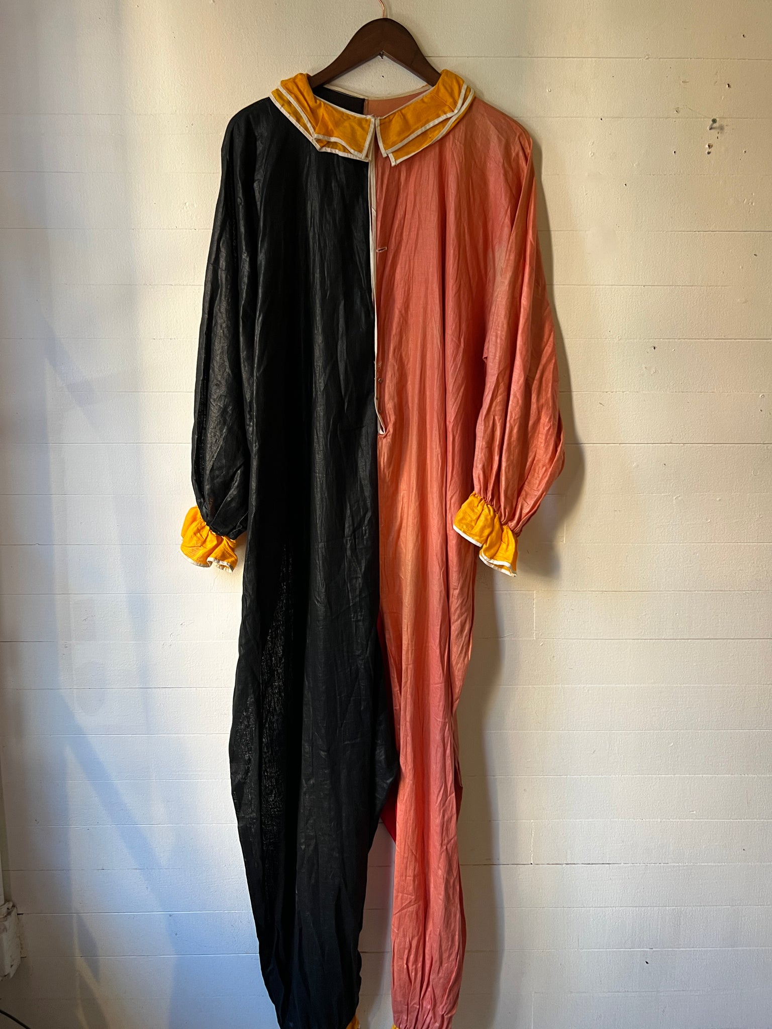 Mid century hand made clown costume