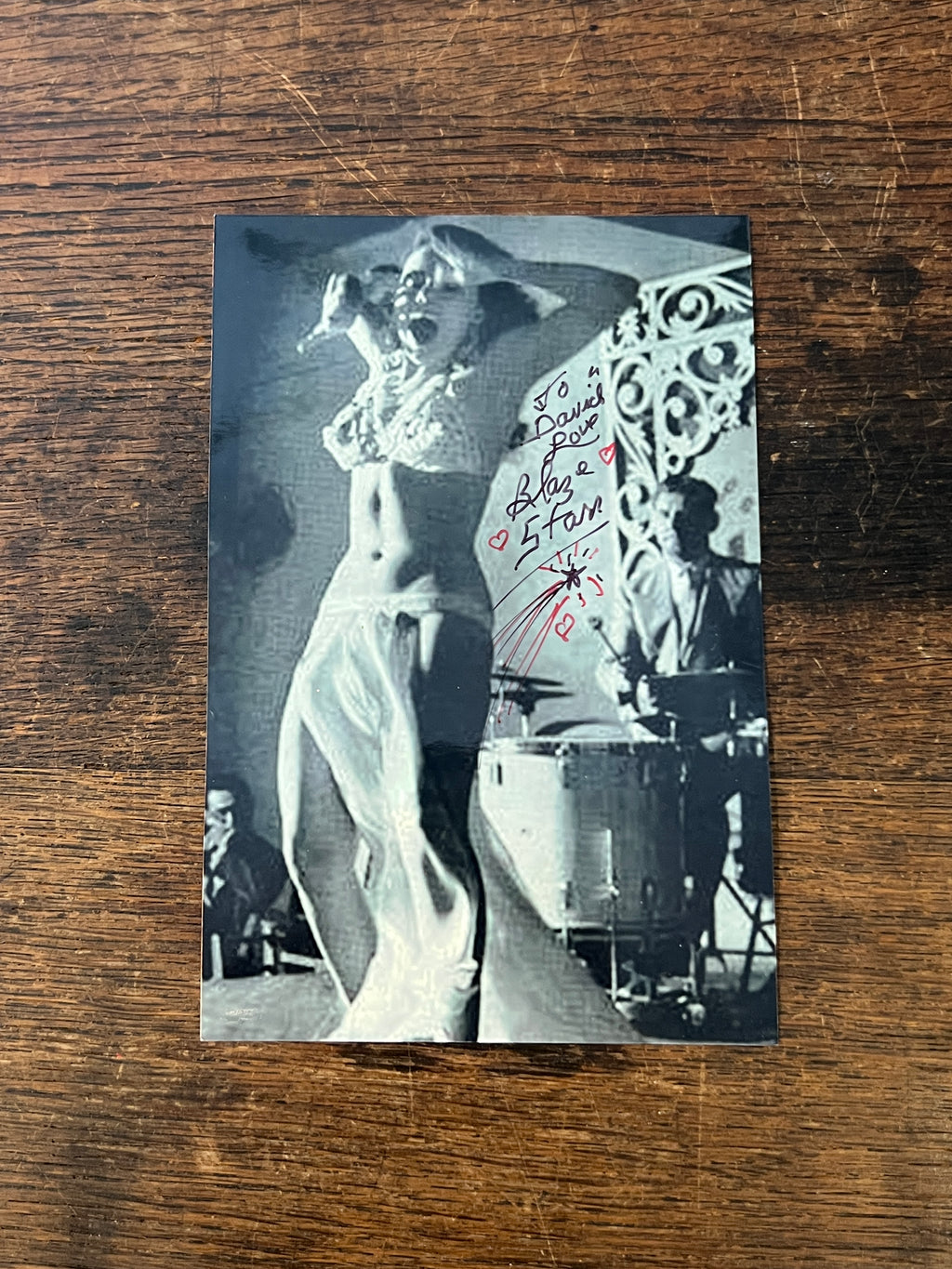 Blaze Starr signed photo
