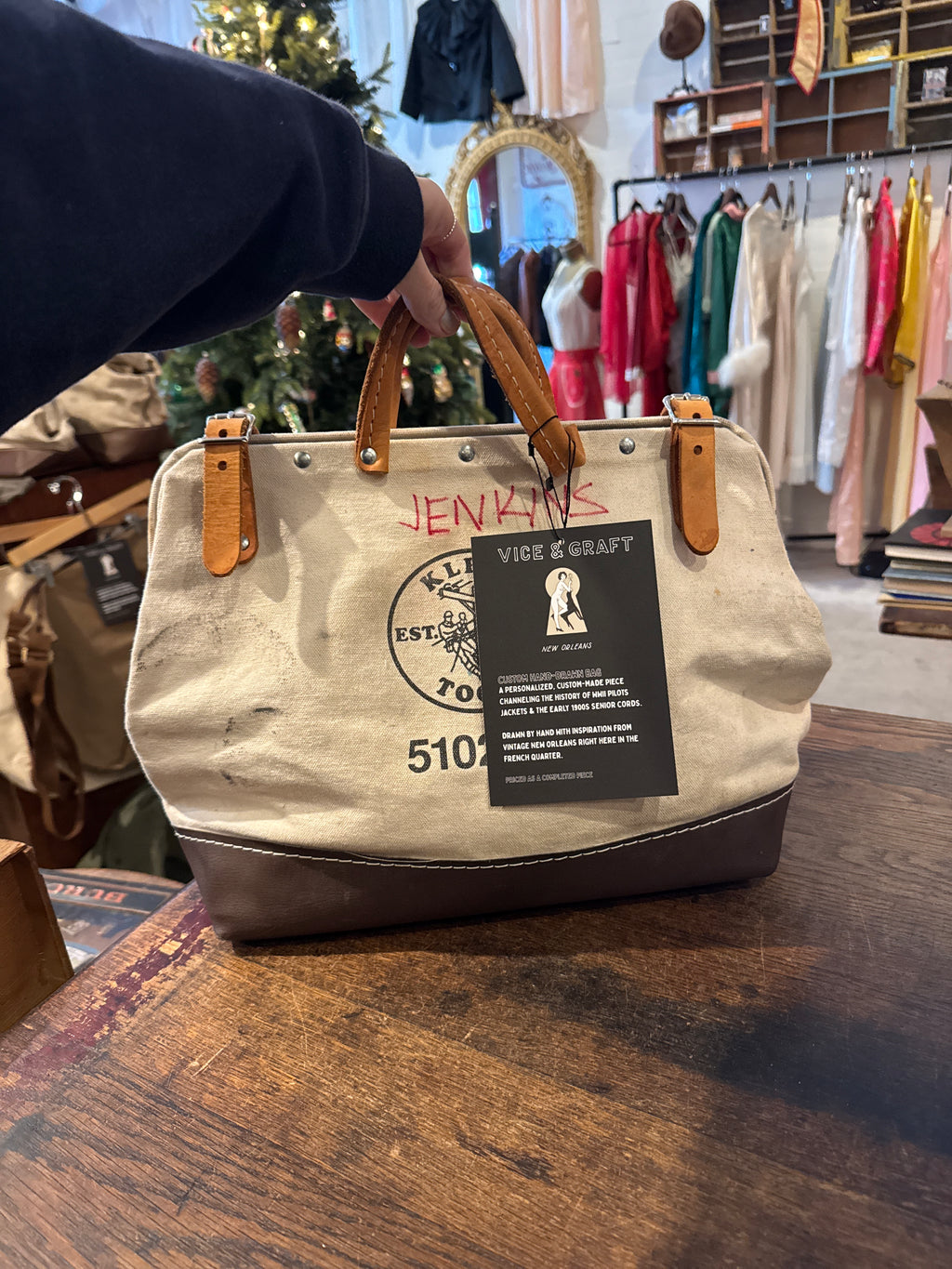 Custom Hand Drawn Bag: Workman’s Bag (Medium)