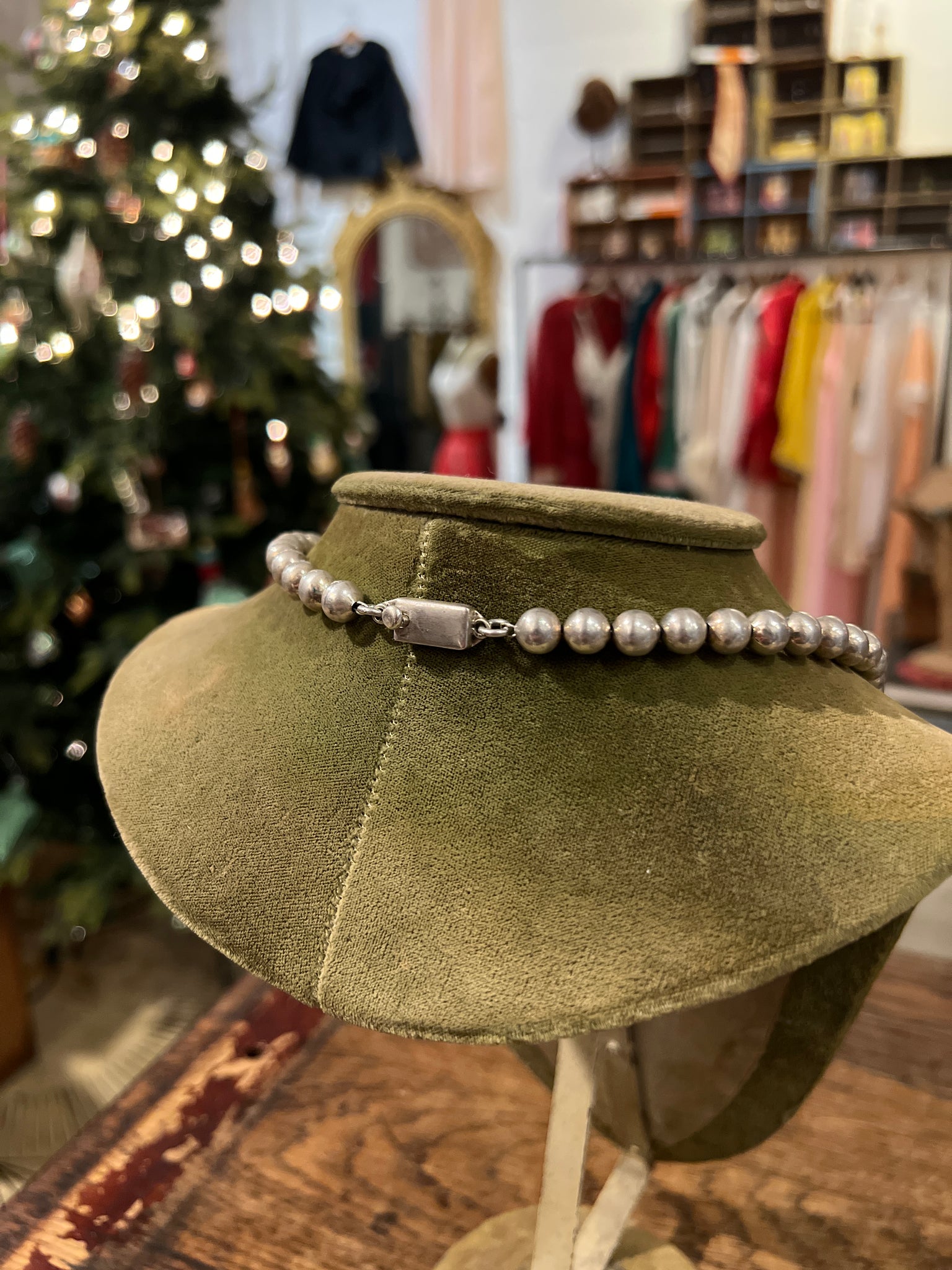 Taxco Silver Grapes Necklace