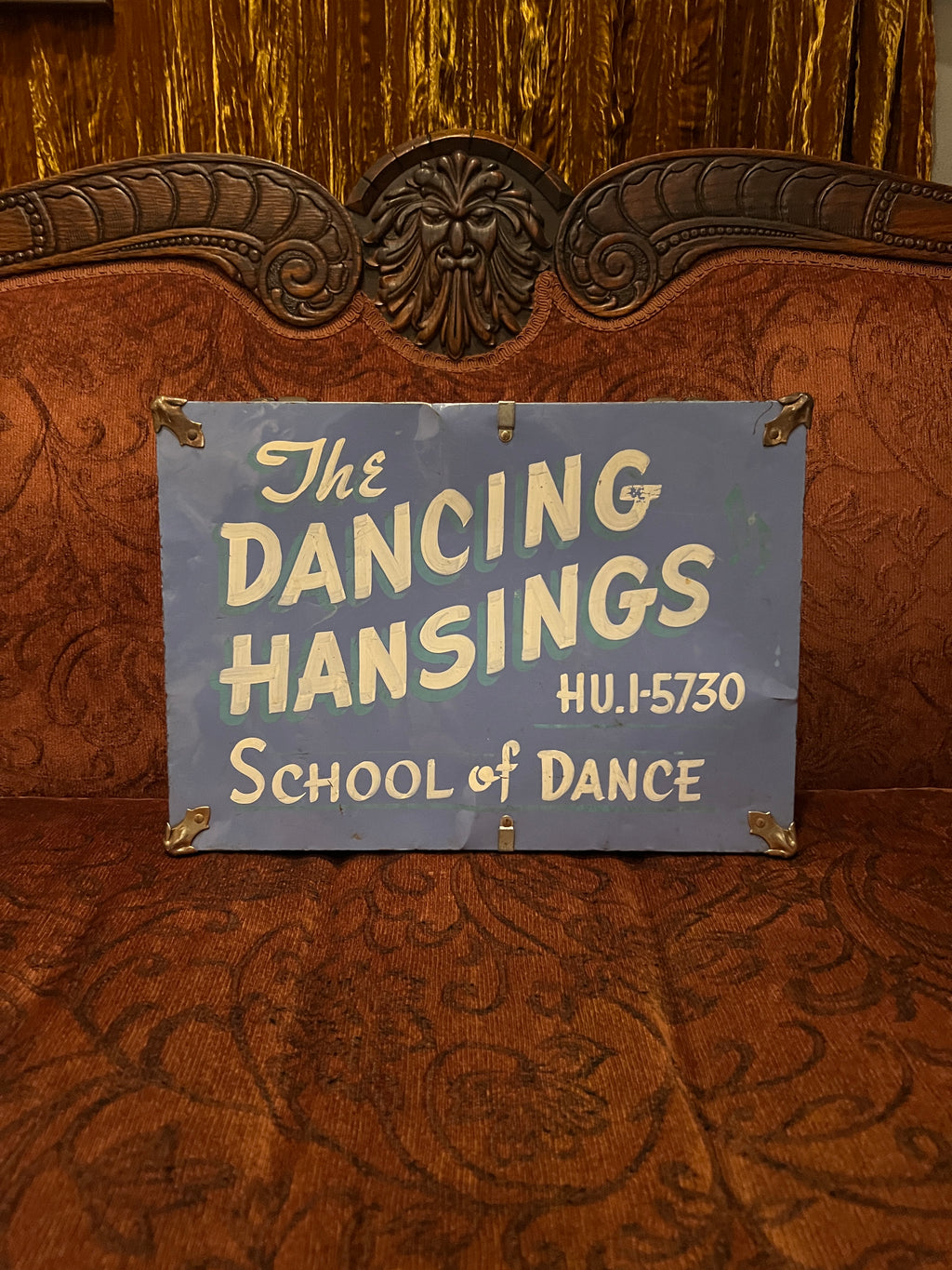 Vintage Hand Painted Suitcase