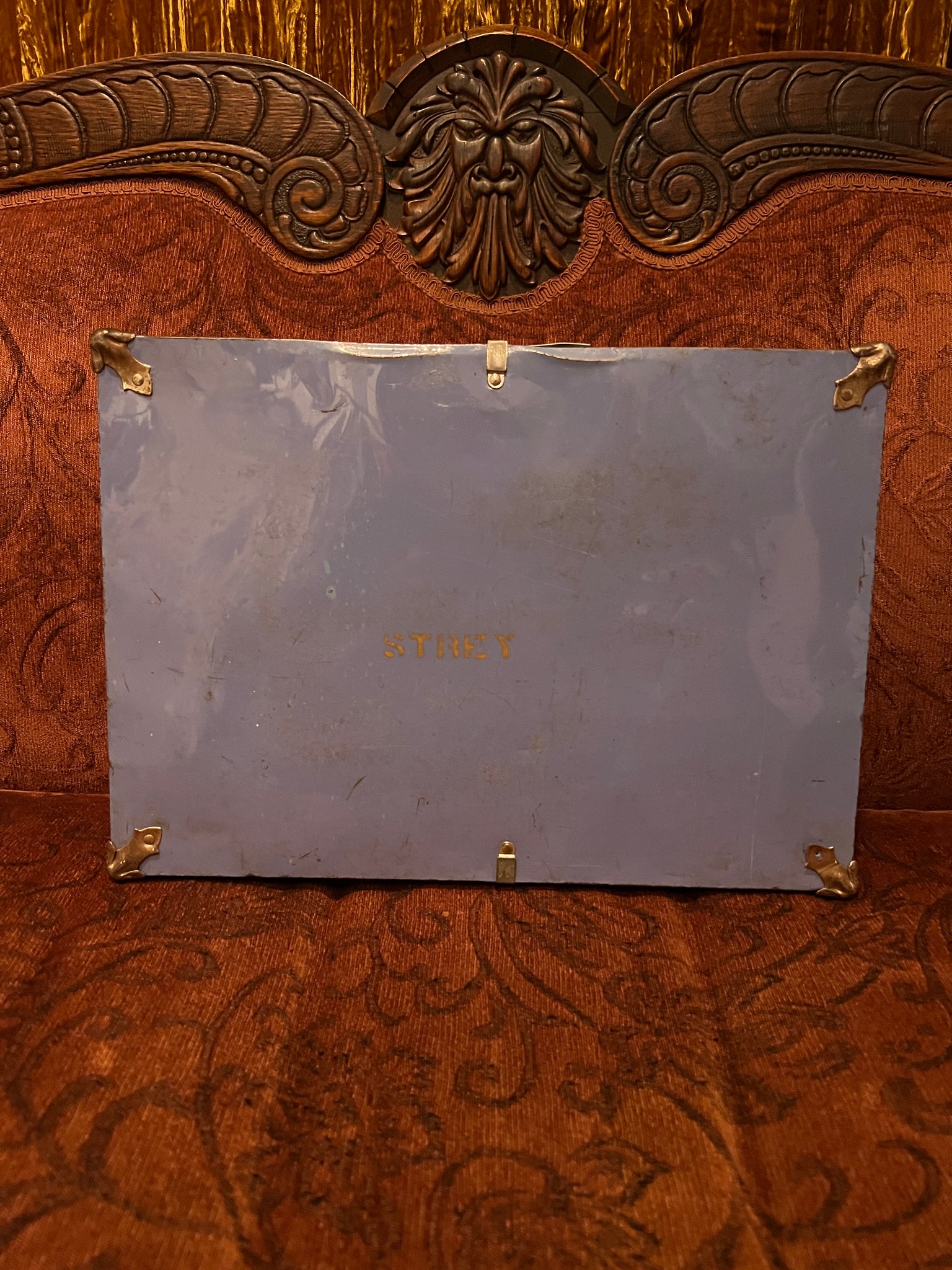 Vintage Hand Painted Suitcase