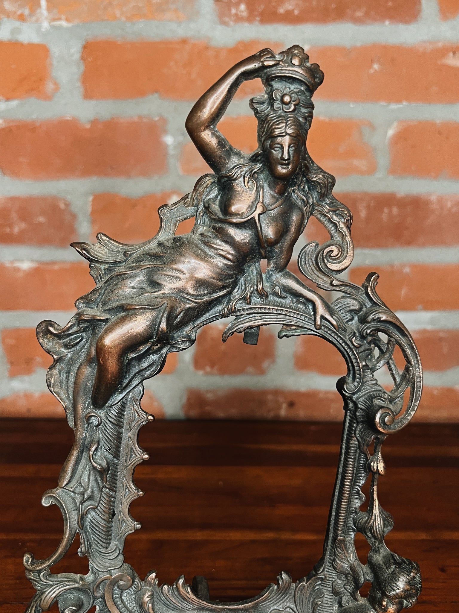 Art Nouveau Coppered Frame