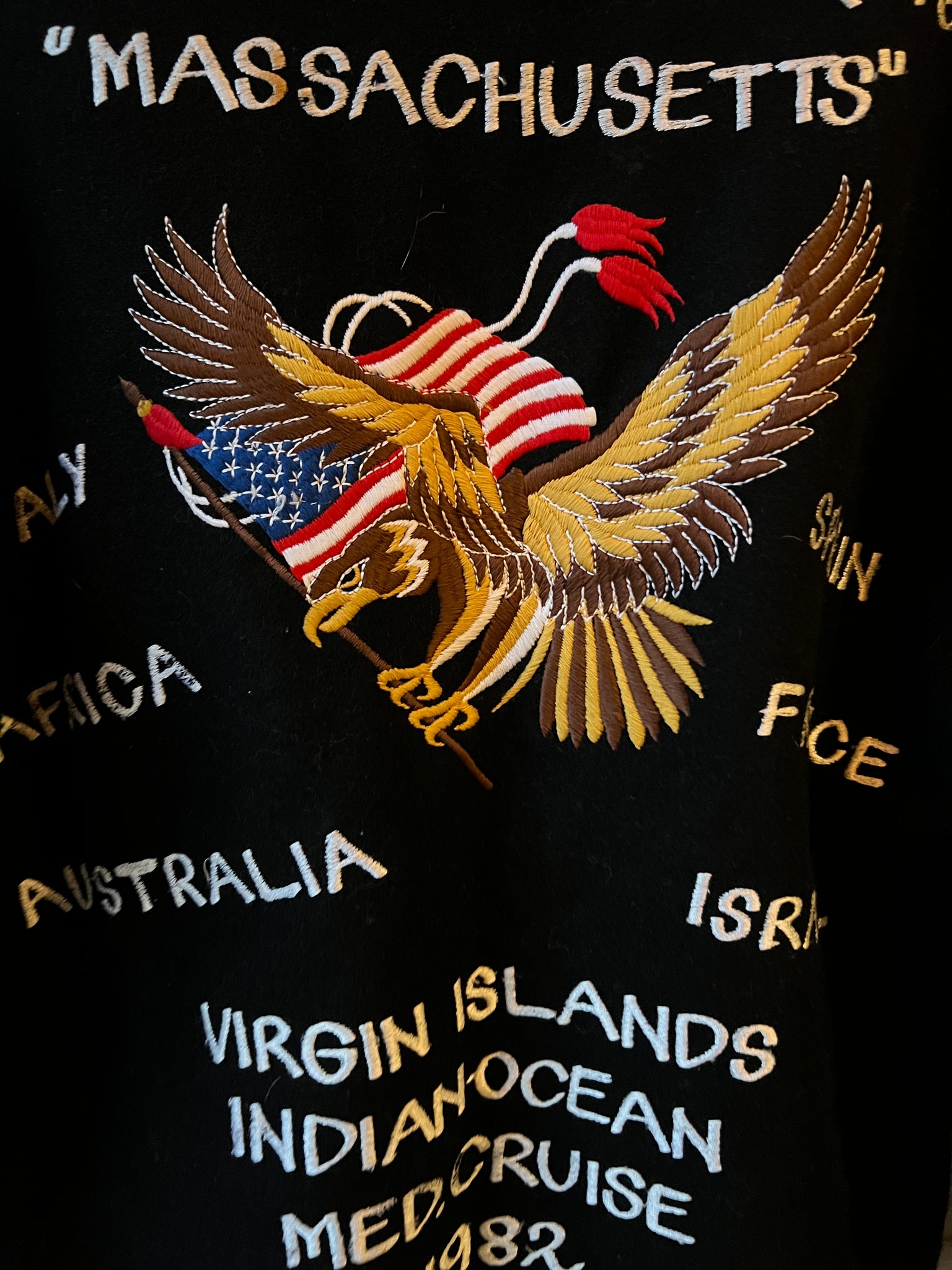 uss jfk souvenir jacket