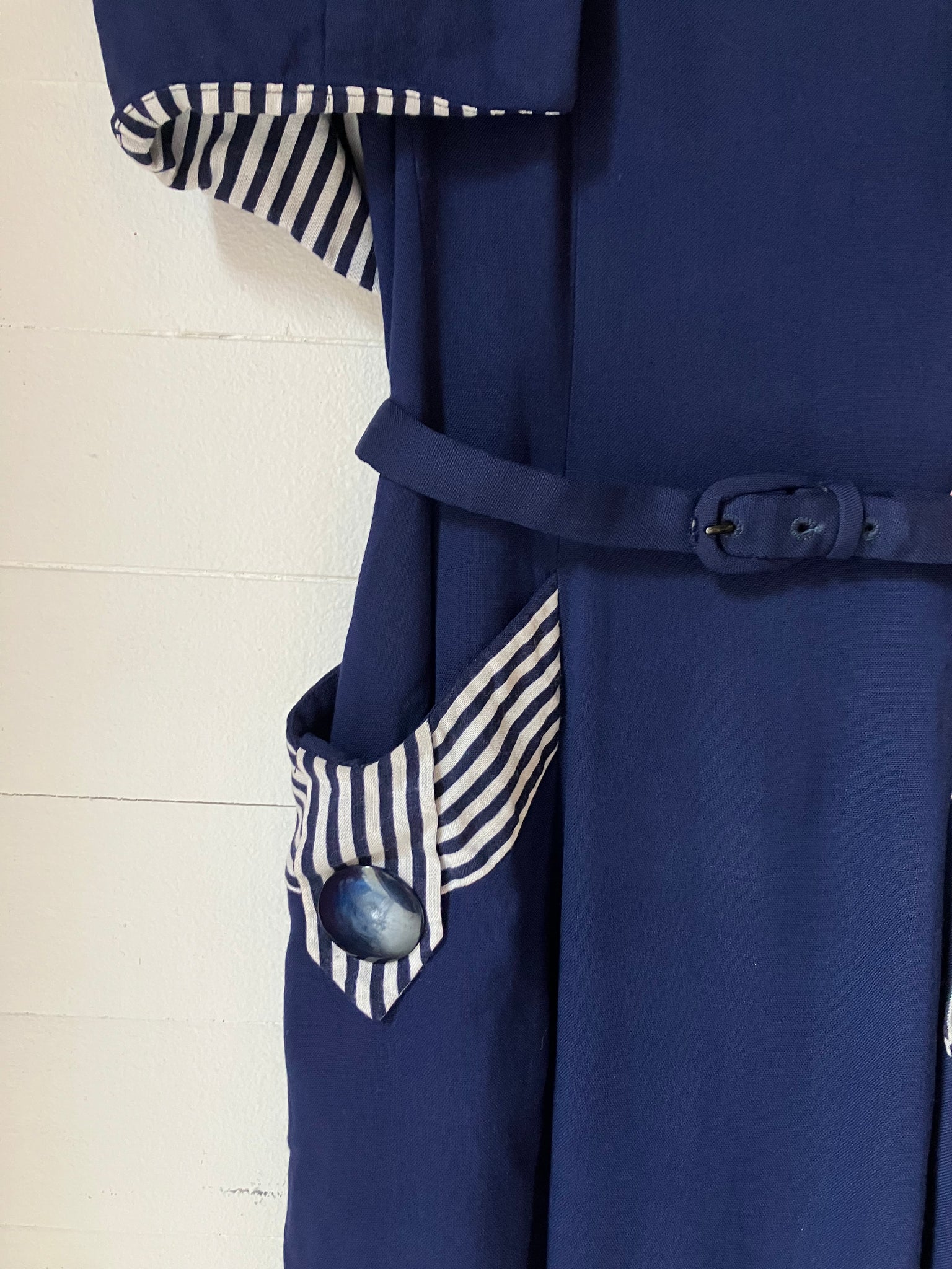 1950s Navy dress with reversible bolero
