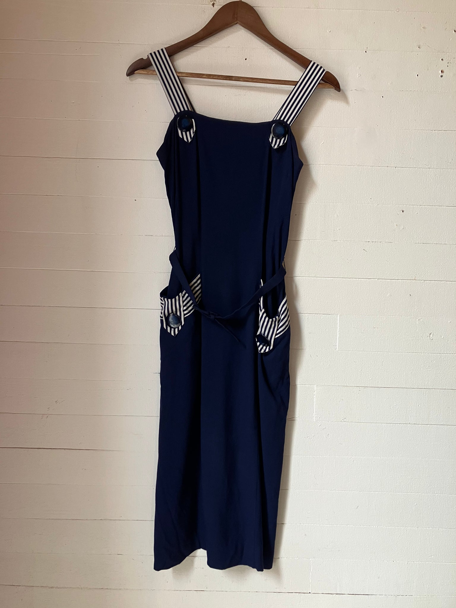 1950s Navy dress with reversible bolero