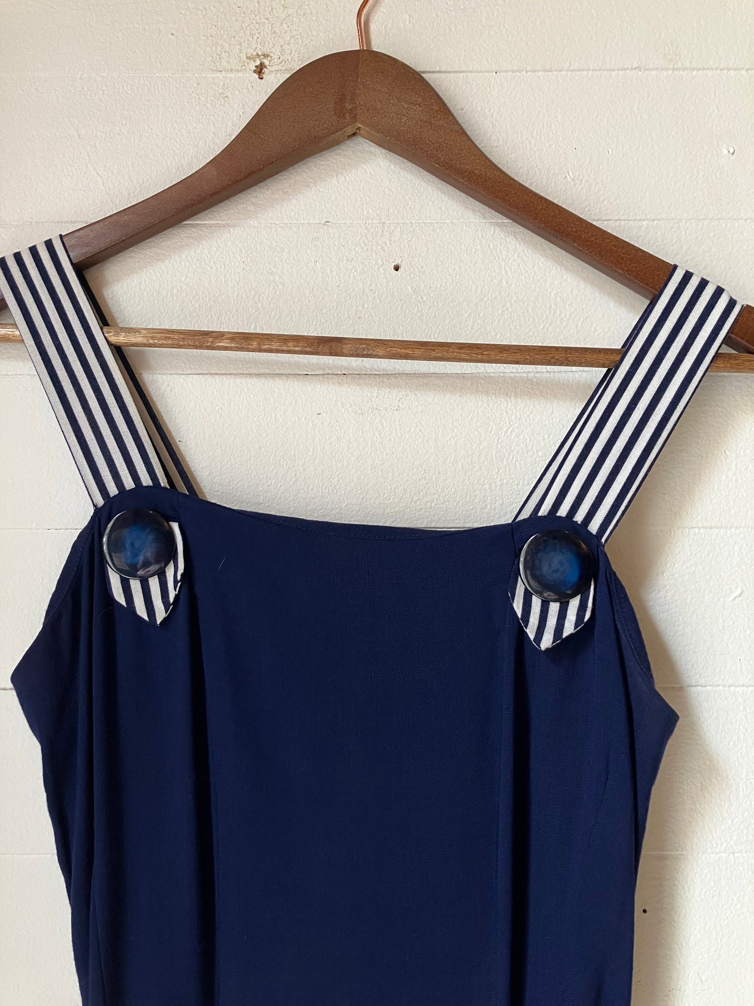 1950s Navy dress with reversible bolero
