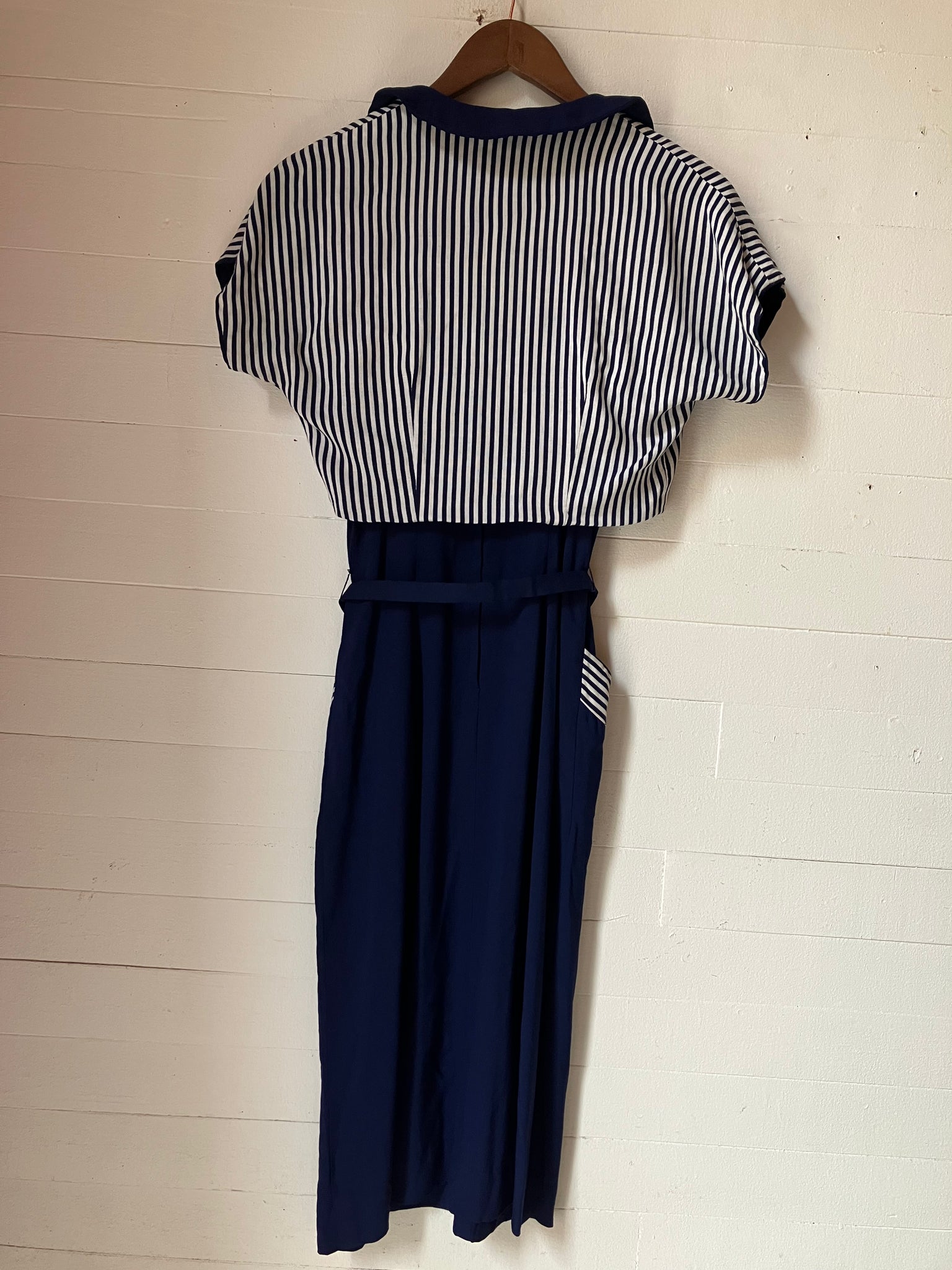 1950s Navy dress with reversible bolero
