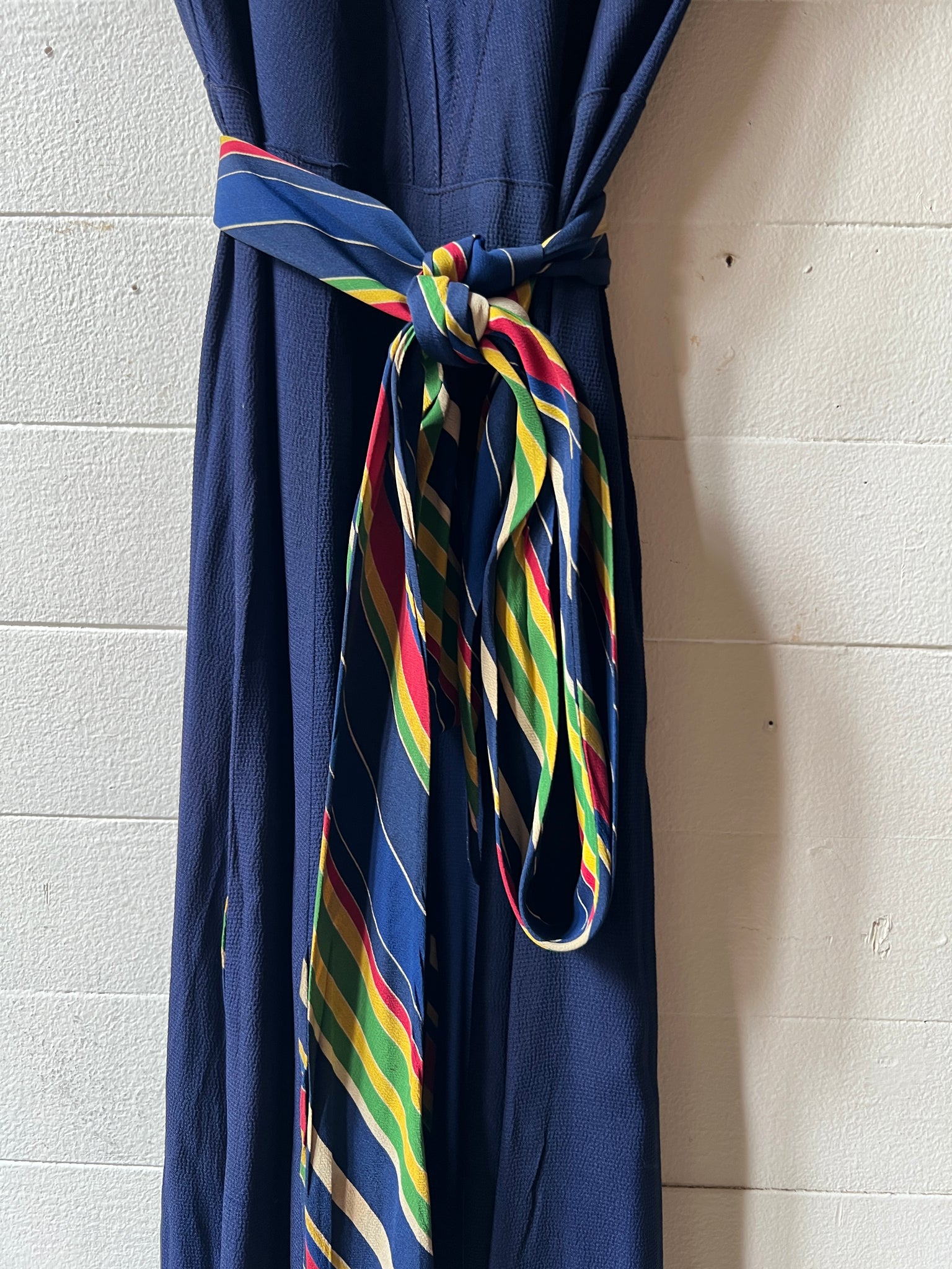 1940s Blue Rayon