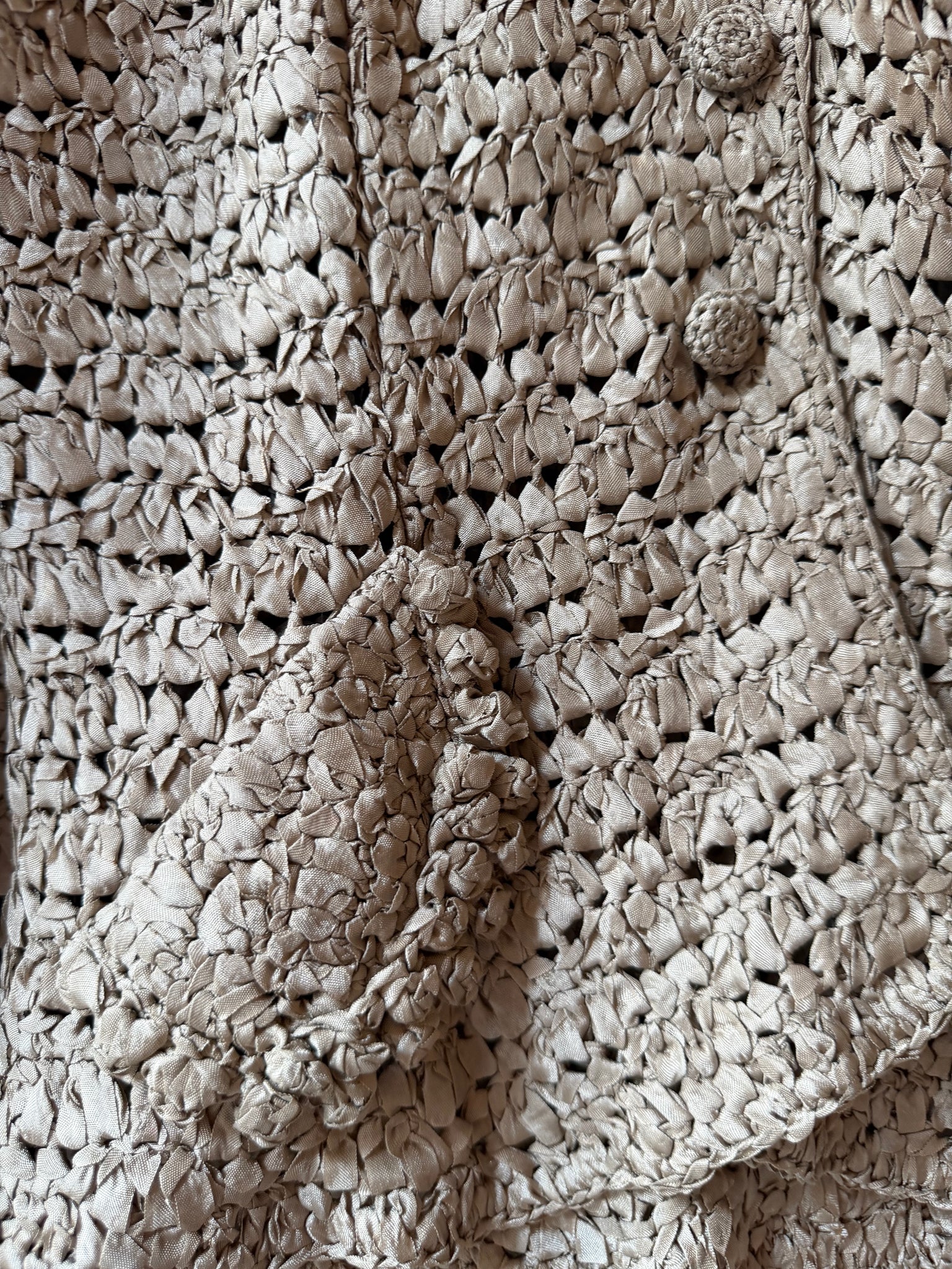 1950s Ribbon crochet two-piece