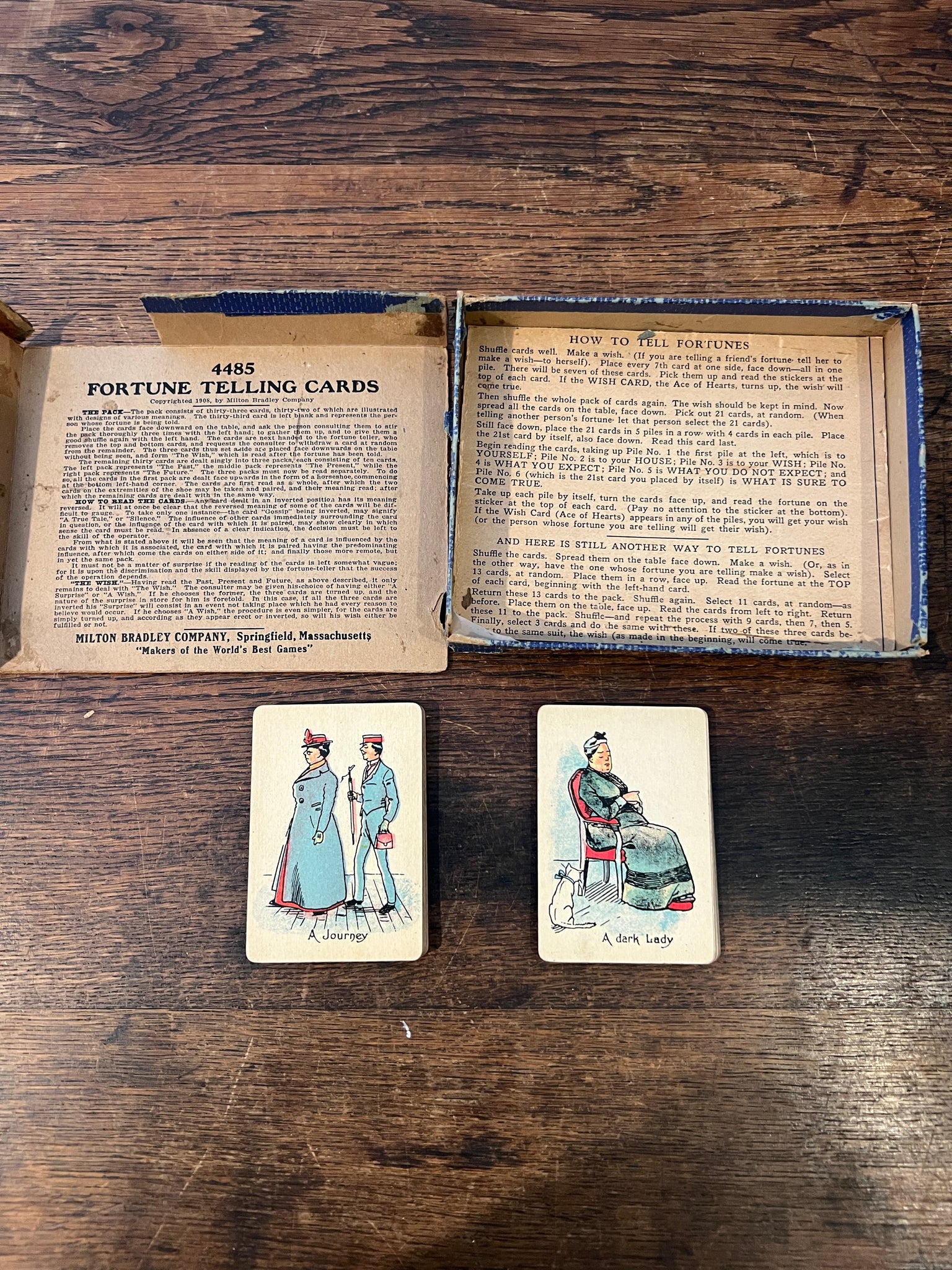 1908 Milton Bradley Fortune Telling Cards