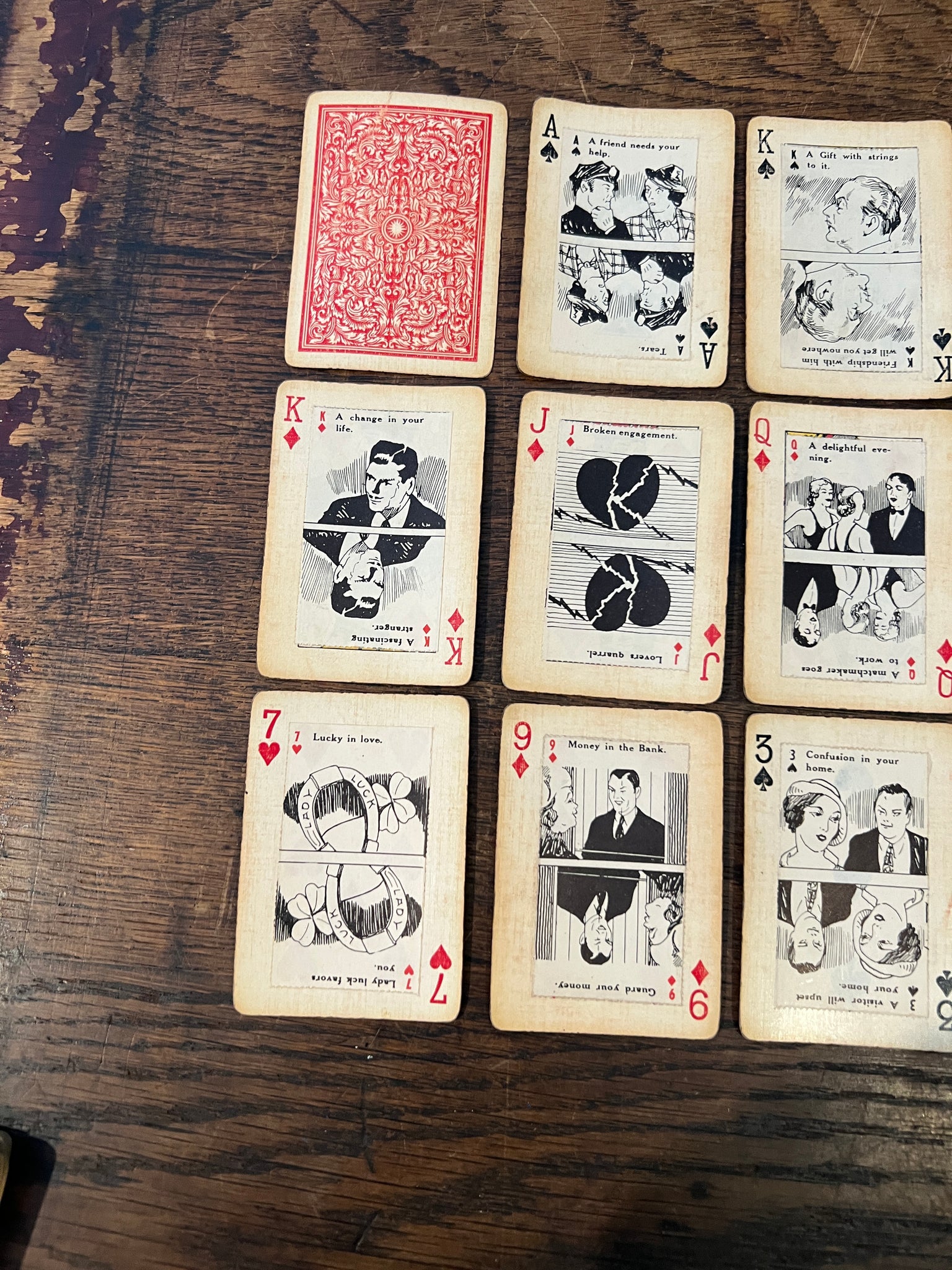 1920s Fortune Teller Cards
