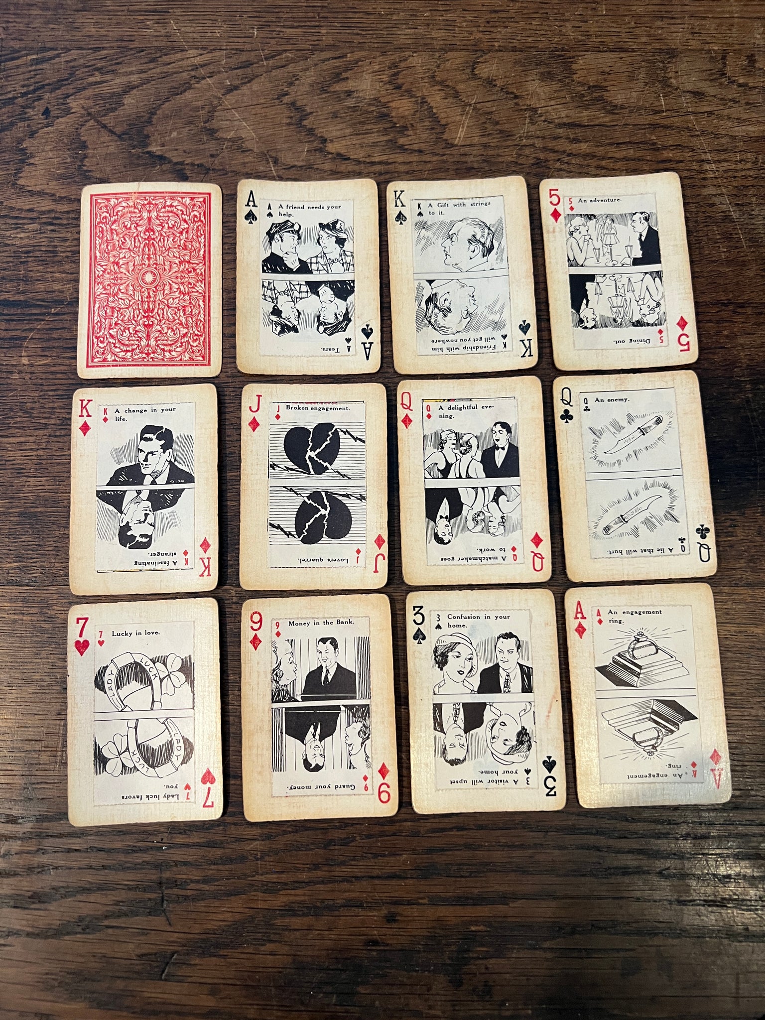 1920s Fortune Teller Cards
