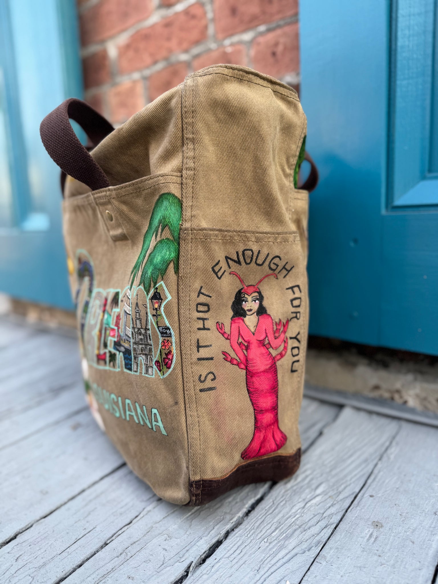 New Orleans Post Card Bag