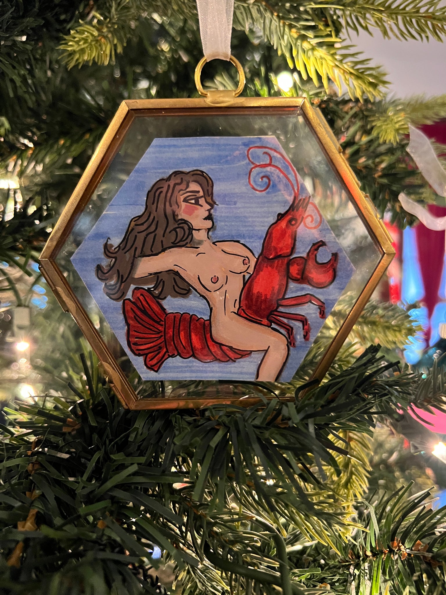 Ornament - Crawfish Girl