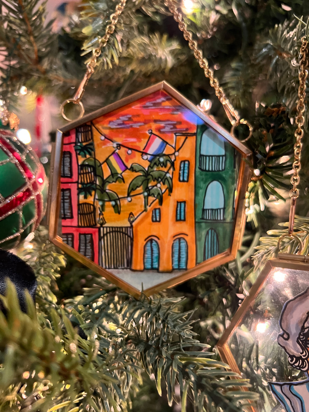 Ornament - Lights and Flags