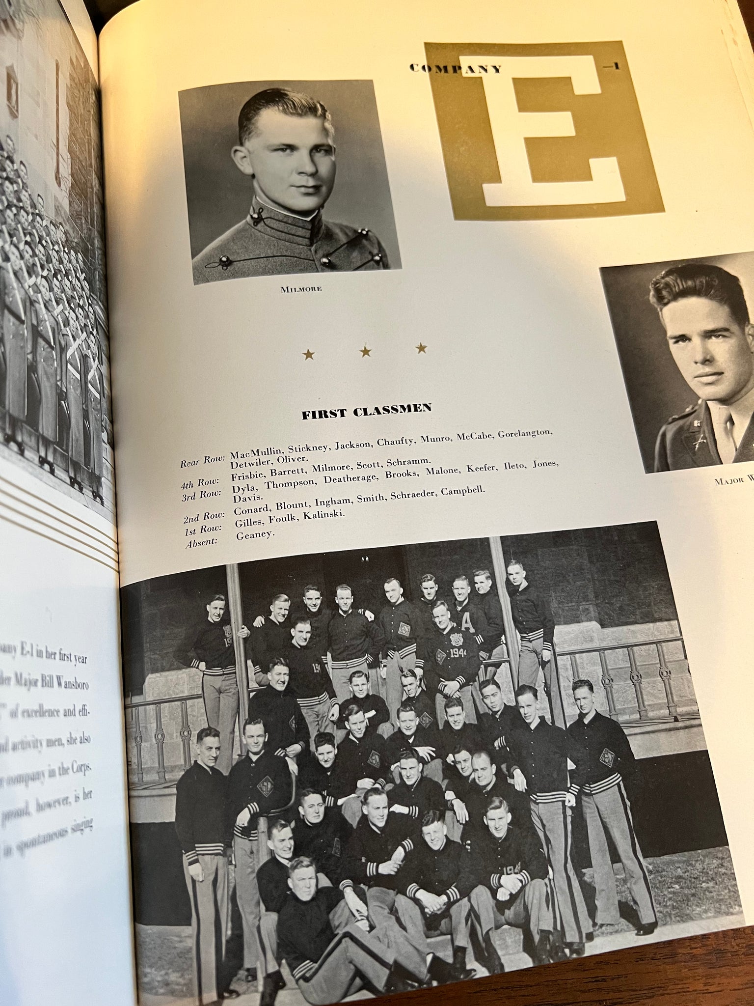 1943 west point cadet sweater & yearbook