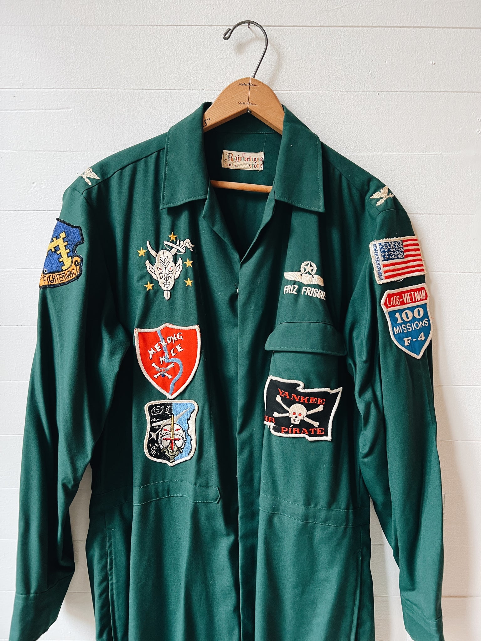 433rd tfs fighter pilot party suit - theater made with patches